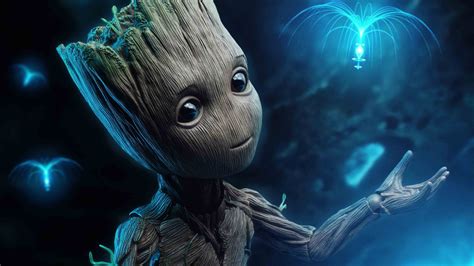 baby groot #4k #hd #superheroes #4K #wallpaper #hdwallpaper #desktop Free Animated Wallpaper ...