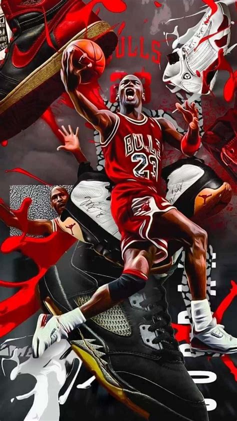 Download Basketball Michael Jordan Digital Art Wallpaper | Wallpapers.com