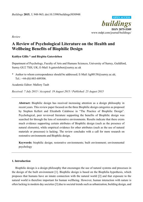 (PDF) A Review of Psychological Literature on the Health and Wellbeing ...