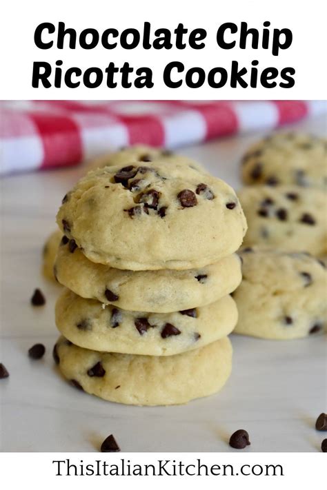 Chocolate Chip Ricotta Cookies | Recipe | Ricotta cookies, Cookies recipes chocolate chip, Soft ...