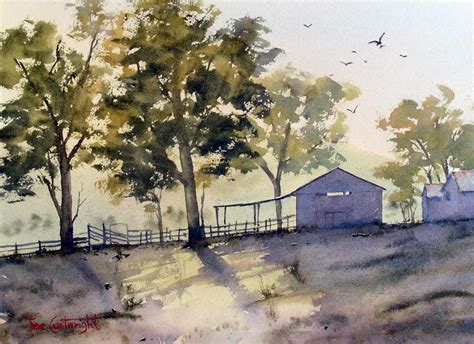 Free watercolor painting landscape demonstrations: How to watercolour