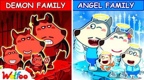 Wolfoo, Your Family Is Angel or Demon? Kids Stories About Wolfoo Family ...