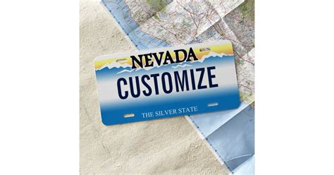 Nevada Custom License Plate | Zazzle