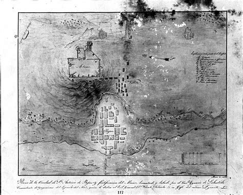 Santa Anna's Battle Plan Large Image | Texas history, Mexican american ...