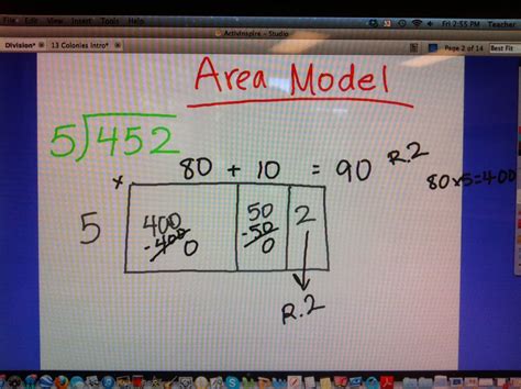 Division Using An Area Model