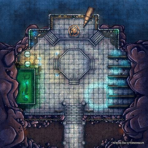 [OC][ART] The Artificer's Workshop (Lair) - (30x30) : r/DnD