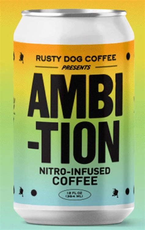 Nitro Canned Coffee Ambition Specialty Beans Creamery – Rusty Dog Coffee