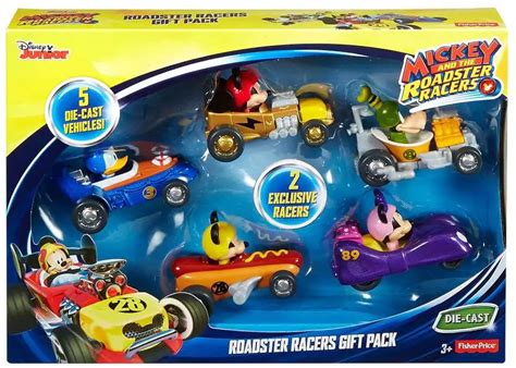 Fisher Price Disney Mickey Roadster Racers Roadster Racers Gift Pack Diecast 5-Pack - ToyWiz