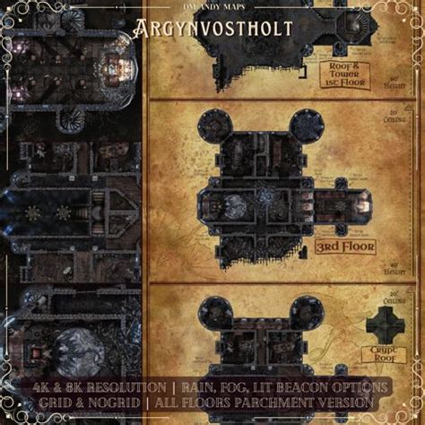 Curse of Strahd - Argynvostholt - By DM Andy Maps - DM Andy Maps's Ko ...