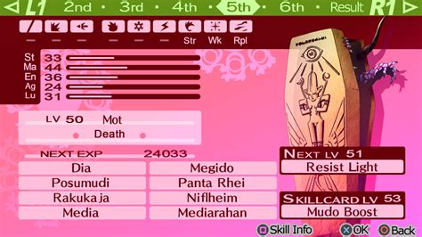 Persona 3 Portable Fusion Chart