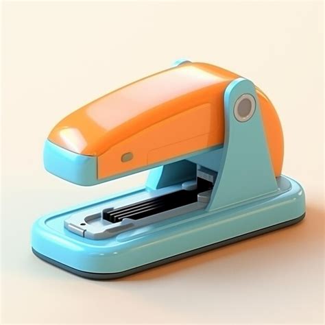 Premium AI Image | Cartoon Stapler 3D