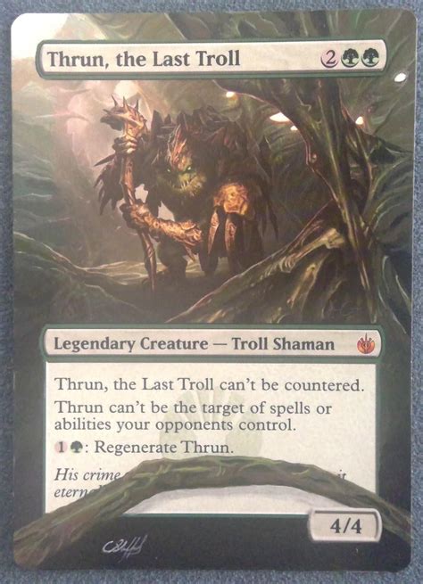 Thrun, the last Troll borderless : r/mtgaltered