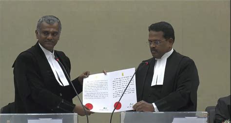 Madras High Court Acting Chief Justice T. Raja administers oath of ...