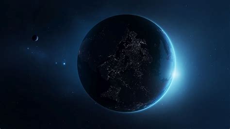 Planet Earth From Space at Night high resolution widescreen | Обои ...