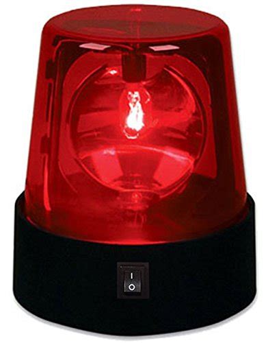 BlockBusterCostumes 4.5" Rotating Red Flashing Beacon Party Lamp DJ ...