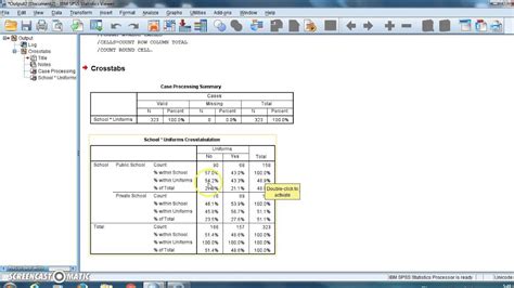 Cross Tab SPSS - YouTube