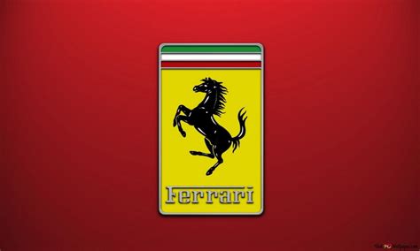 Ferrari - Logo (red) HD wallpaper download