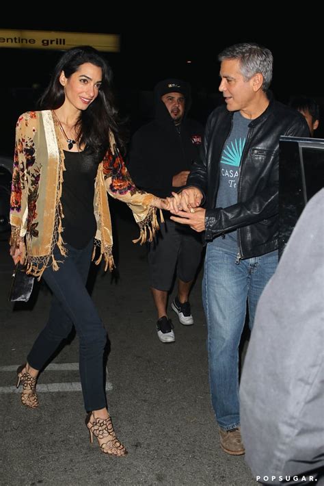 George Clooney and Amal Alamuddin on a Date | Pictures | POPSUGAR Celebrity