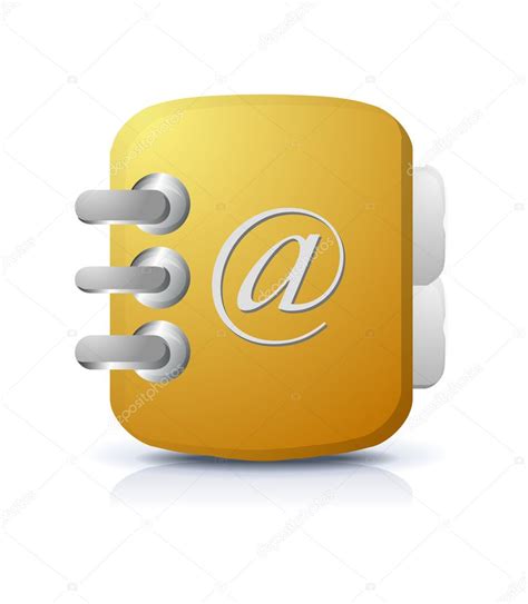 Address book icon — Stock Vector © yellowpixel #5237466