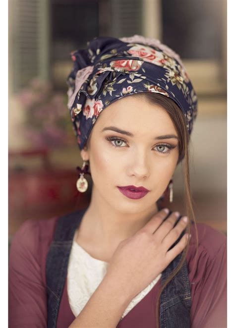 Floral Jeans Turban | ModLi | Turban headband hairstyles, Headband ...