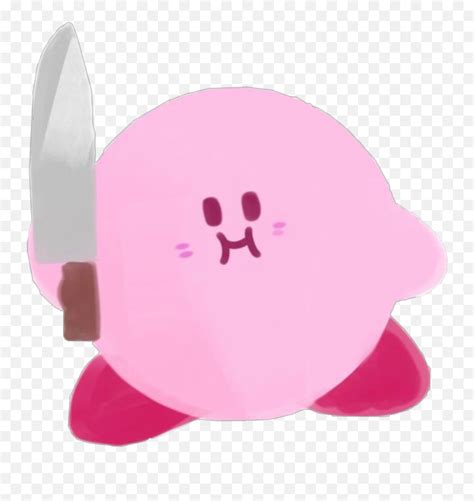 The Newest Kirb Stickers - Kirby With A Knife Emoji,Pig Knife Emoji ...