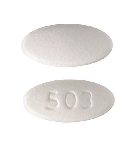 503 Pill White Round 9mm - Pill Identifier