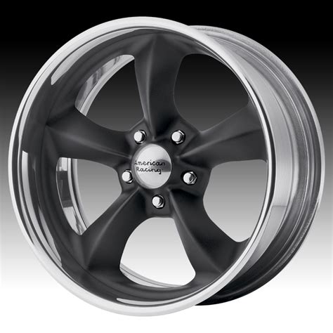 American Racing Torq Thrust® SL VN425 Black Polished Custom Rims Wheels - Vintage 2-PC - Custom ...