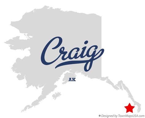 Map of Craig, AK, Alaska