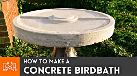 How To Make Concrete Bird Bath Bowl - blissinspire