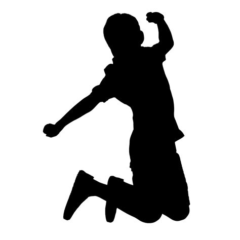 Kids Jumping Silhouette Png