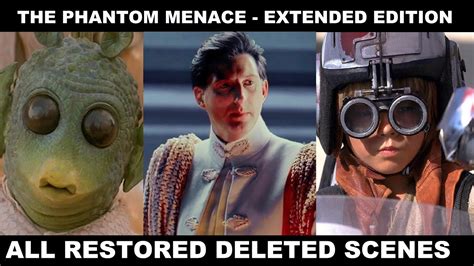 The Phantom Menace Extended Edition - Restored Deleted Scenes - YouTube