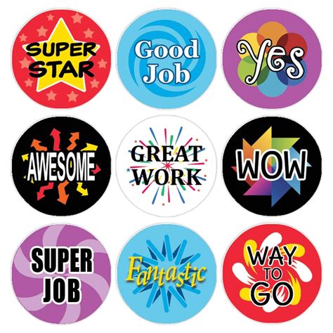 Motivational Teacher Reward Stickers for Students: Super Star (Set of 1,080) | Teacher stickers ...