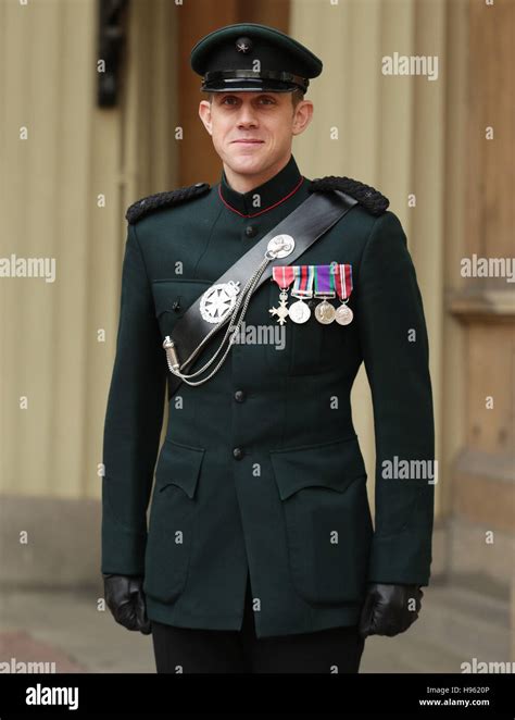 Major Andrew Todd, The Royal Gurkha Rifles with his MBE which he ...