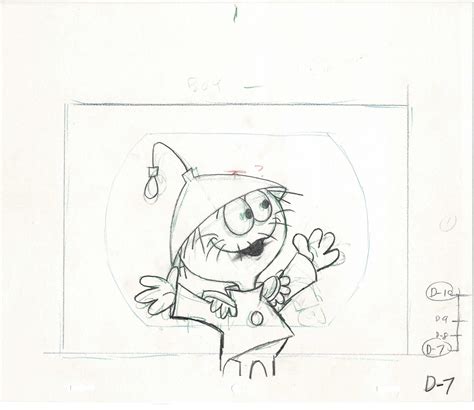 QUISP AND QUAKE QUUNCHY (Quisp's Sidekick) An Original Production Animation Drawing from JAY ...