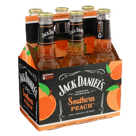 Jack Daniel's Country Cocktails Southern Peach 10 oz Bottles - Shop Malt Beverages & Coolers at ...