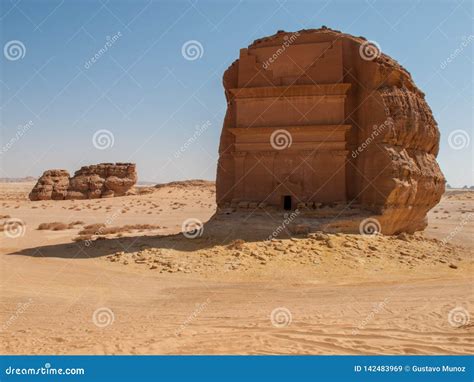 Madain Saleh, Archaeological Site with Nabatean Tombs in Saudi Arabia KSA Stock Image - Image of ...