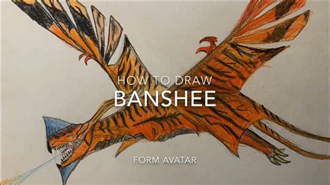 How to draw a Banshee from Avatar. - YouTube