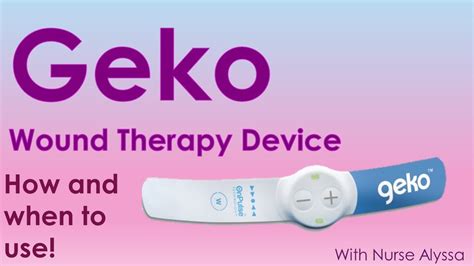 Geko wound therapy device - YouTube