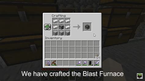 how to make blast furnace minecraft