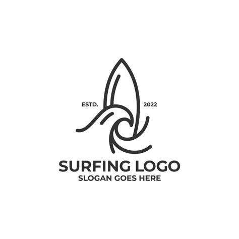 Surfing logo vector 11955133 Vector Art at Vecteezy