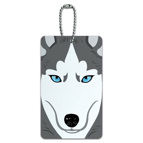 Siberian Husky Dog Pet ID Card Luggage Tag - Walmart.com