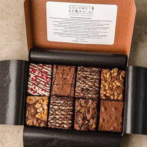 Gourmet Brownie Gift Box: A Selection Of Favourites By Gourmet Brownie ...