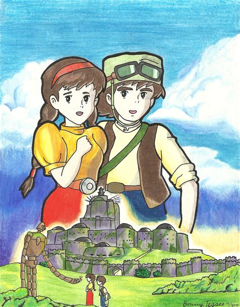 Sheeta and Pazu - Castle in the Sky Fan Art (38893312) - Fanpop