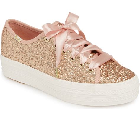 Kate Spade Keds Rose Gold Glitter Sneakers 2019 | POPSUGAR Fashion UK