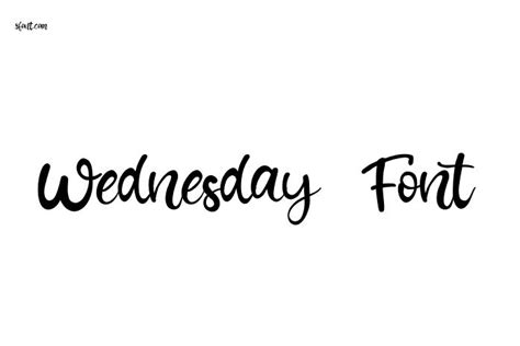 Wednesday Font - Free Font Download