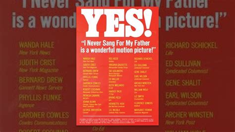 I Never Sang For My Father (1970) - YouTube