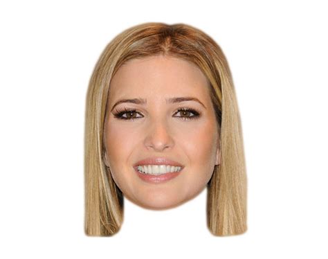 Ivanka Trump VIP Celebrity Cardboard Cutout Face Mask