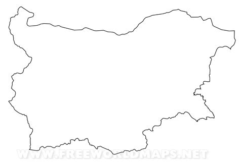 Bulgaria Map Outline