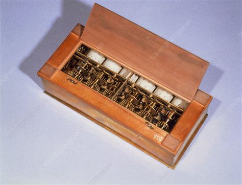 A pascaline, calculating machine - Stock Image - T404/0029 - Science Photo Library