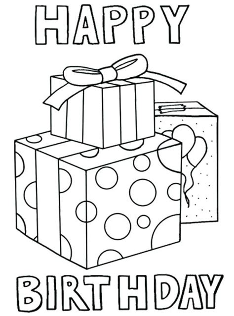 Happy Birthday Card Printable Coloring Pages at GetColorings.com | Free printable colorings ...